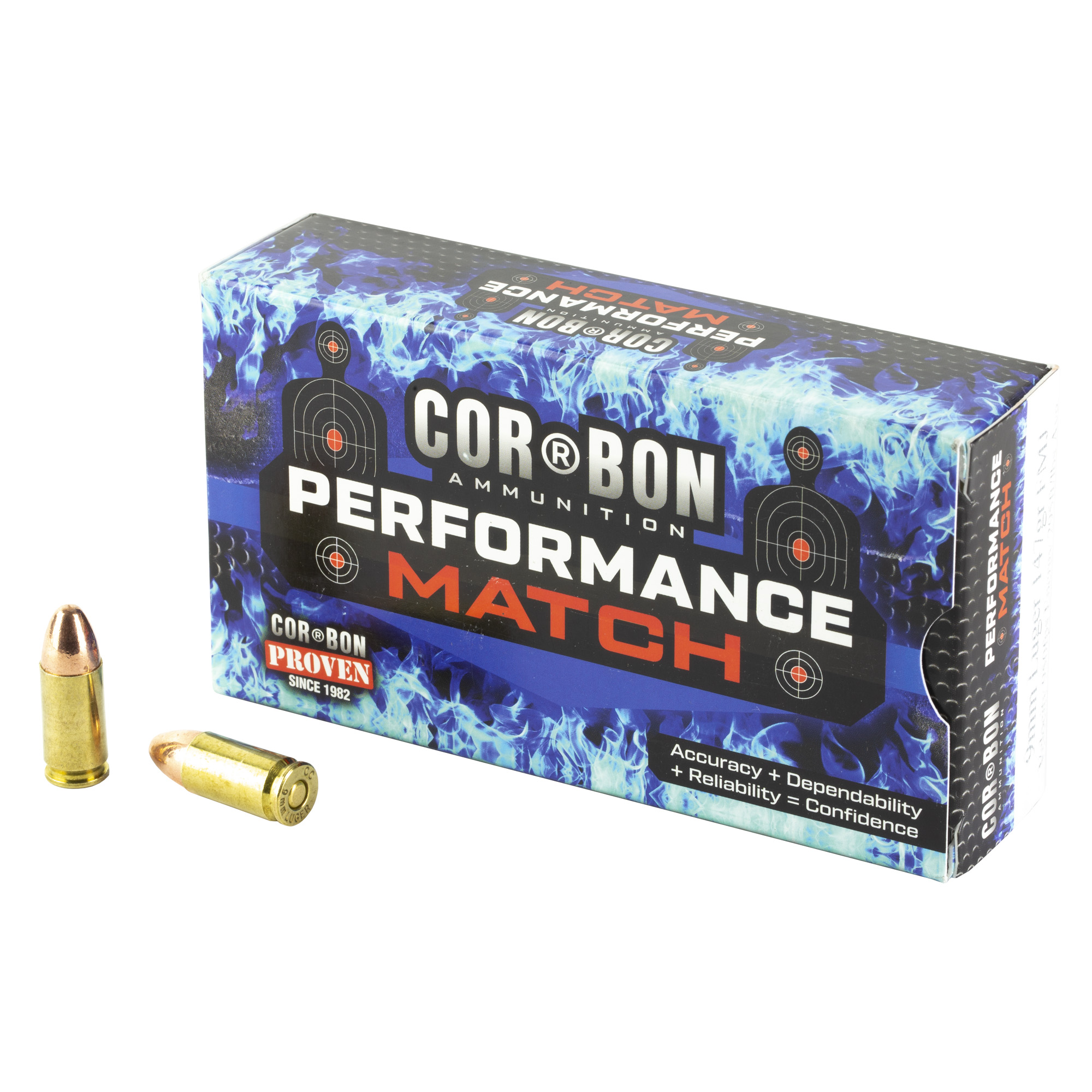 CorBon PM 9MM 147 Grain Full Metal Jacket Box Of 50 Rounds PM09147 900 FPS Bon PM 9MM 147 Grain Full Metal Jacket Box Of 50 Rounds PM09147 900 FPS Ammo