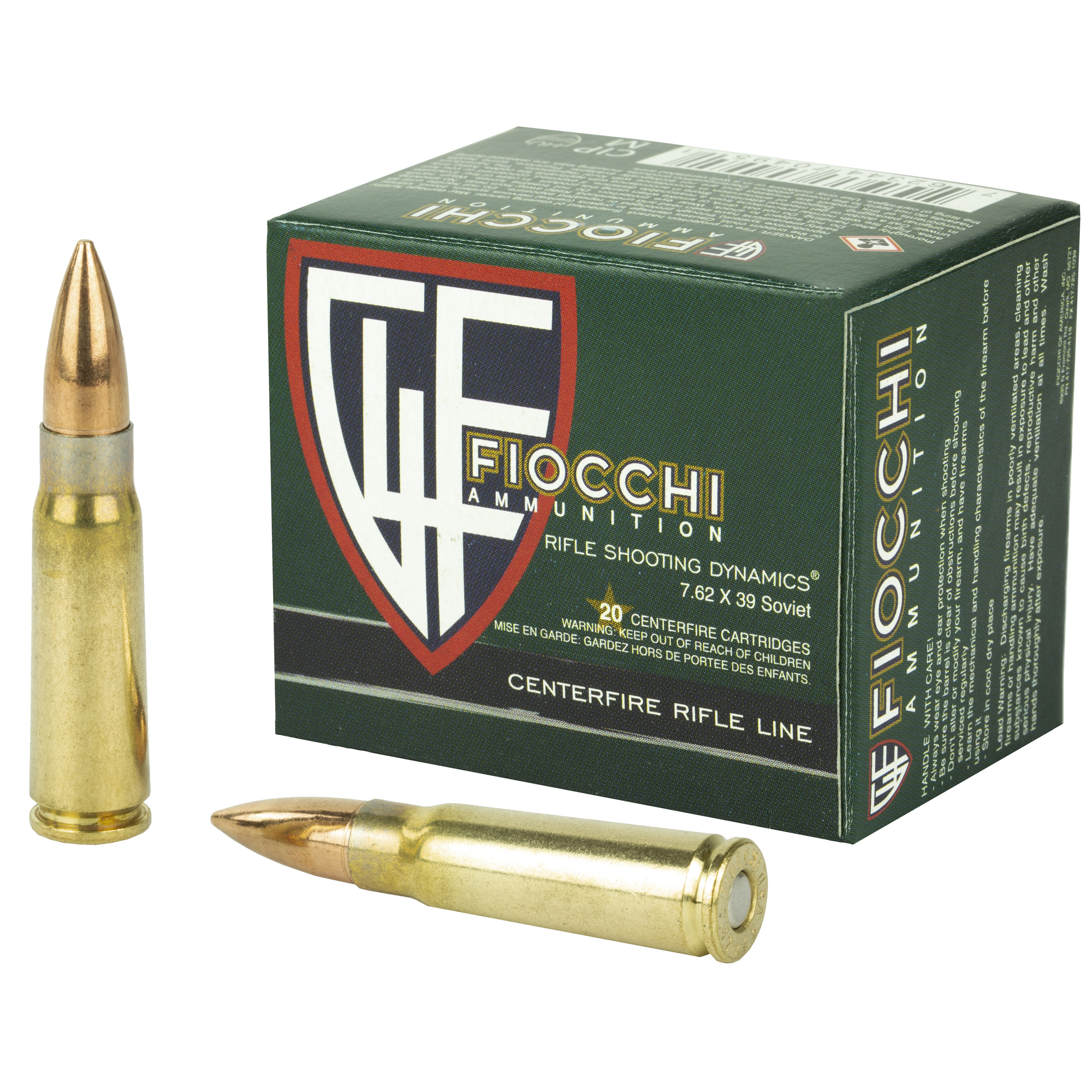 cchi Training Dynamics 7.62x39mm 124 Gr FMJ Ammo