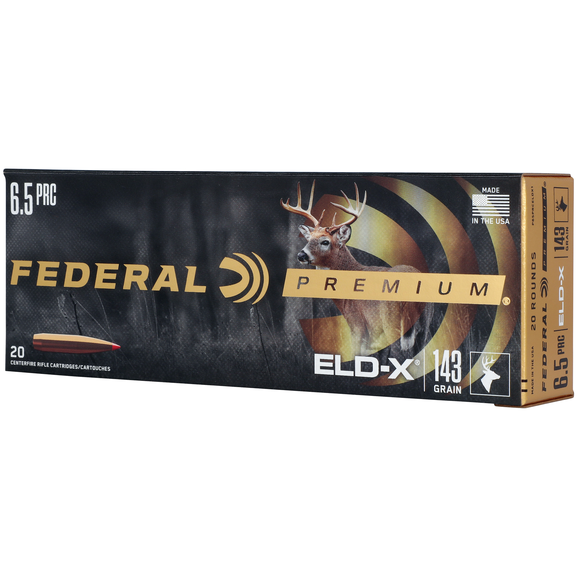 Federal Premium Rifle Ammo 6 5 PRC 143 gr  ELDX 20 rd  2900 FPS