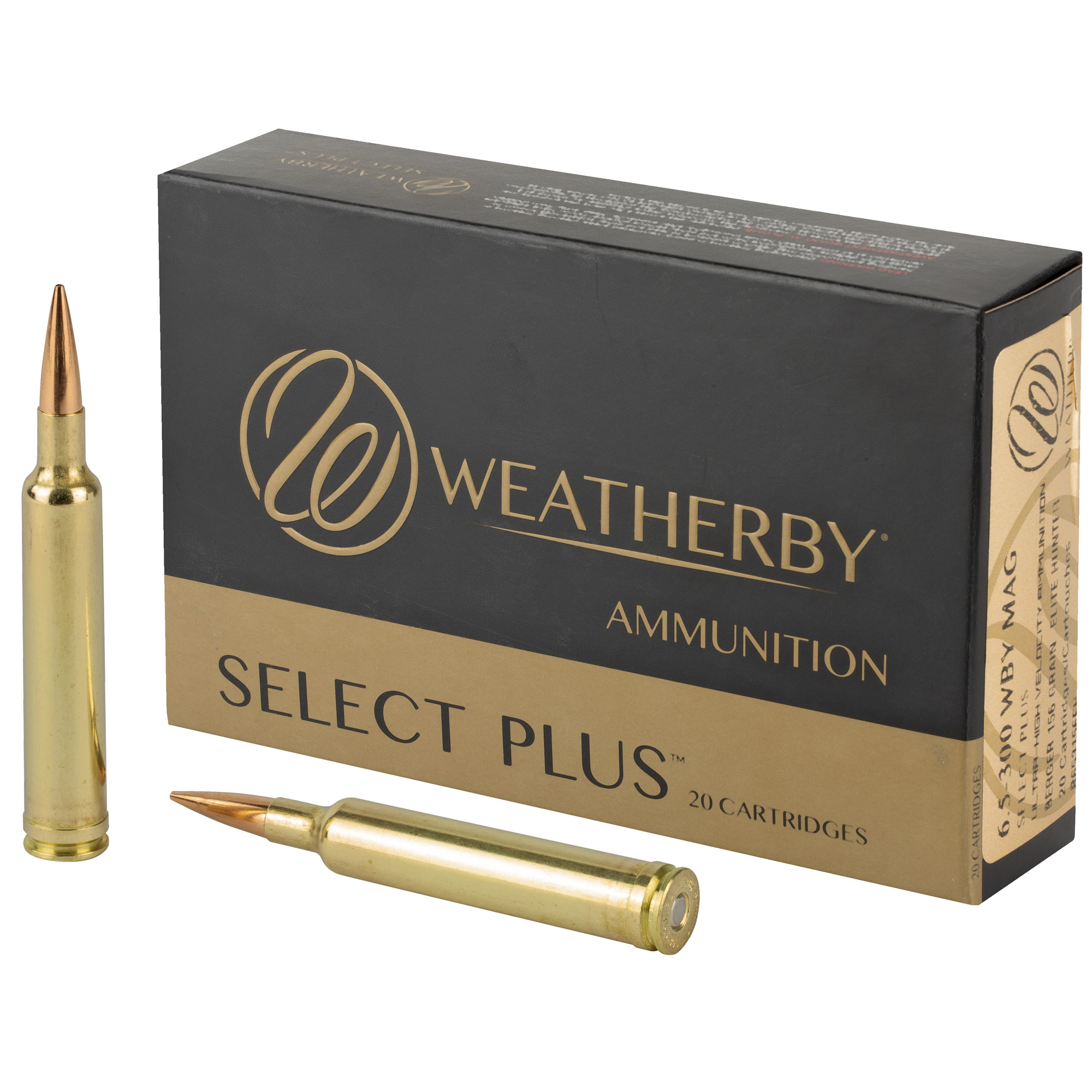 Weatherby Select Plus Berger Extreme Outer Limits Elite  156 Grain 6 5-300 Weatherby Mag 3050 fps