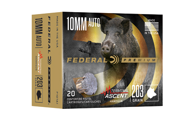 FED TERM ASCENT 10MM 203GR 20/200 1130 FPS TERM ASCENT 10MM 203GR 20/200 1130 FPS Ammo