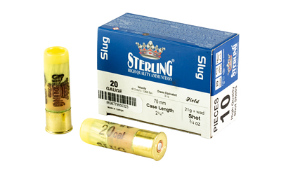 rling Big Game Series Rifled Slug 20 Gauge 3/4 Oz 2.75 In Ammo